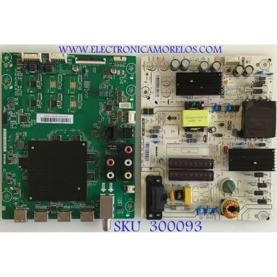 KIT DE TARJETAS PARA TV VIZIO / MAIN TE.MT5597.EC762 / FUENTE PW.90W1.681/ PANEL V400DJ2-D03 / MODELO V405-G9 LINIYAKV